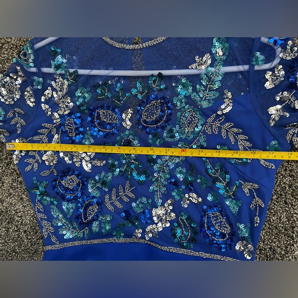 ASOS Virgos lounge embellished midi dres in cobalt. Size 6 US. - Picture 13 of 13